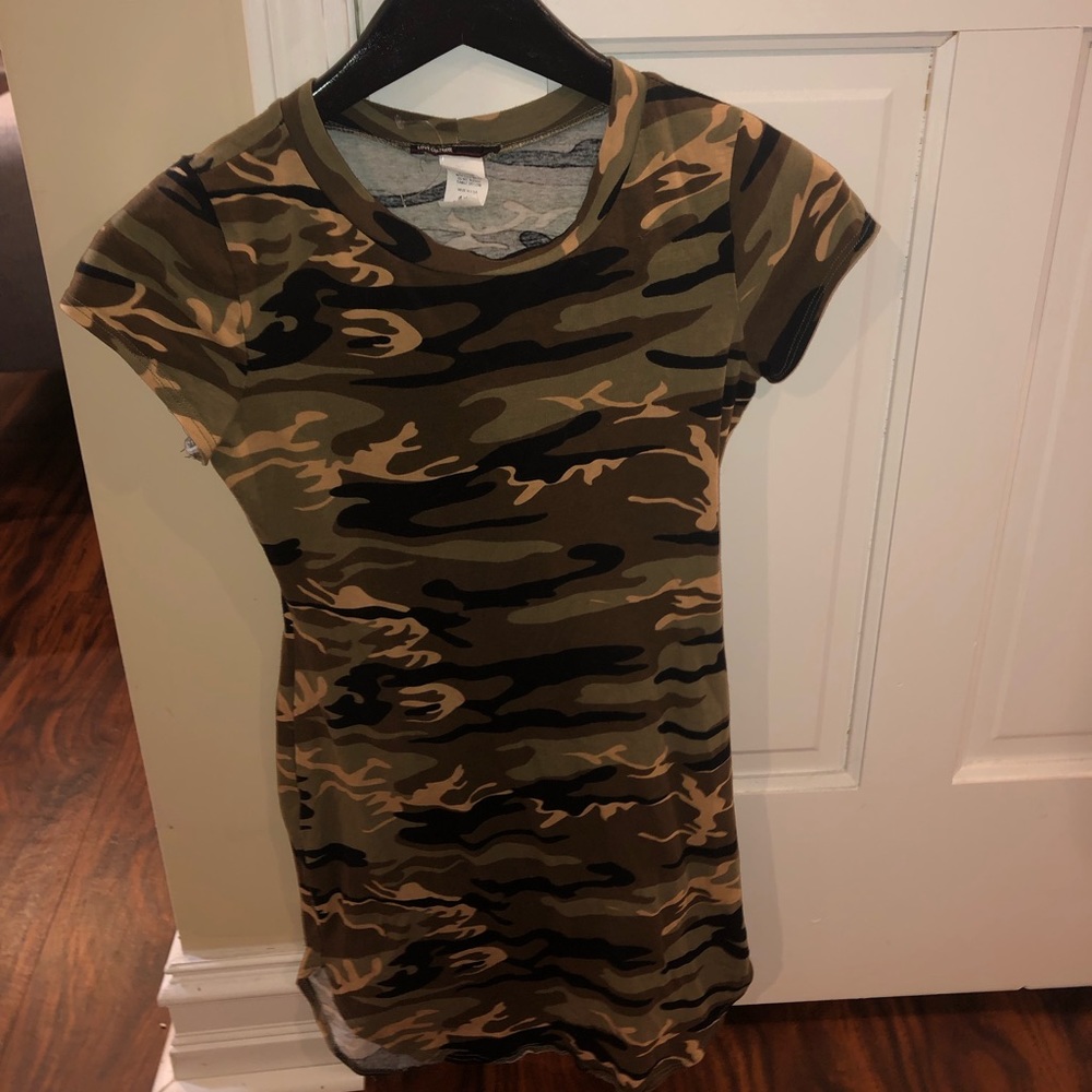 Army Print Dress From Love Culture